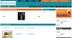 Desktop Screenshot of beyslist.com