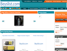 Tablet Screenshot of beyslist.com